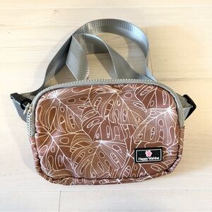 Happy Wahine Monstera Brown Belt Bag Jenna